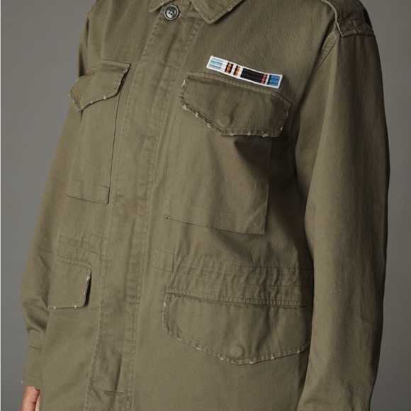 NEW Anthropologie Khaki Utility Jacket - Picture 6 of 7